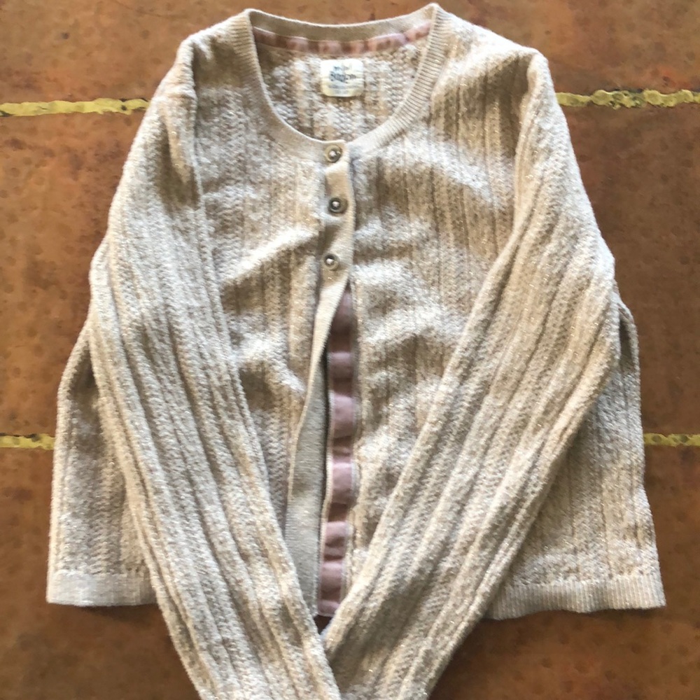 Gold cable knit mini boden sweater
